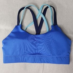 Champion Duo Dry Women’s Sports Bra Blue 32A 30AB XS Stretch Activewear NWT
